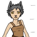 Little Grey Wolfgirl Model Sheet